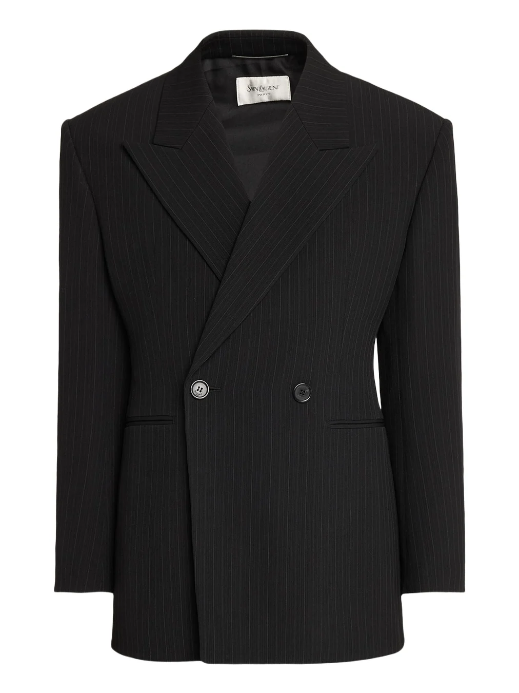 Men's Chalk Stripe Wool Double-Breasted Sport Coat Men's Chalk Stripe Wool Double-Breasted Sport Coat