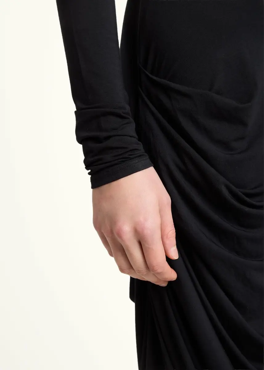 Proenza Schouler White Label Imogen Draped Turtleneck Dress | Thumbnail 5 Proenza Schouler White Label Imogen Draped Turtleneck Dress | Thumbnail 5