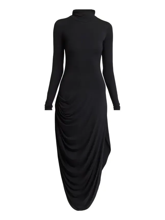 Imogen Draped Turtleneck Dress Imogen Draped Turtleneck Dress