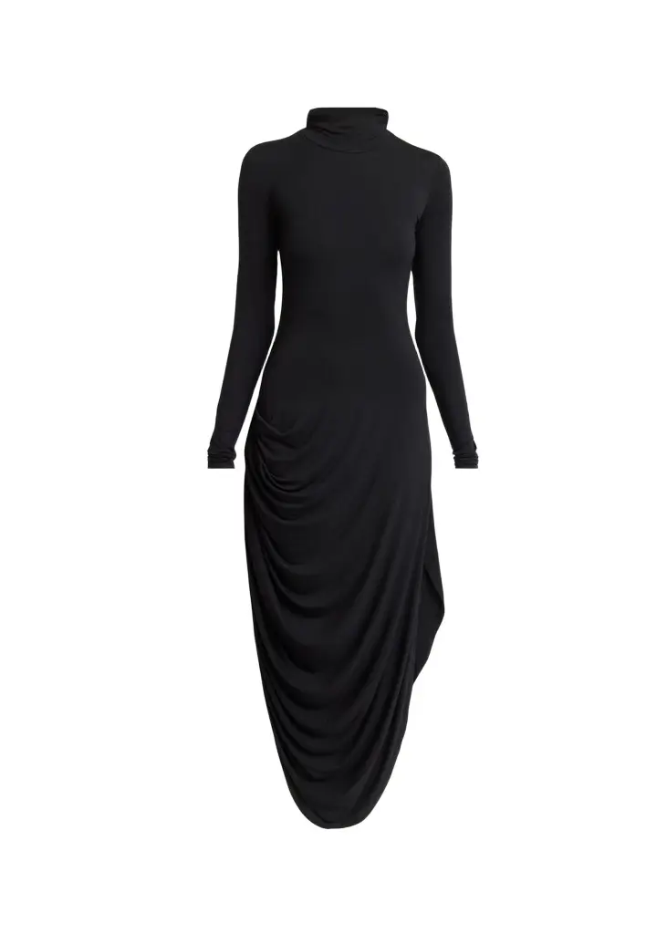 Proenza Schouler Imogen Draped Turtleneck Dress | Image 1 Proenza Schouler Imogen Draped Turtleneck Dress | Image 1
