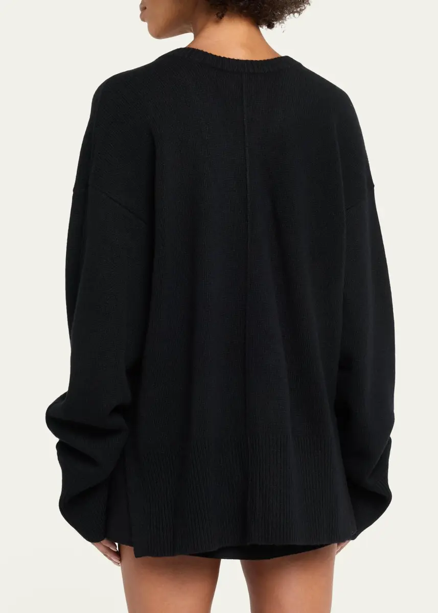 Grace Ling Cashmere Oversized V-Neck Cardigan | Thumbnail 3 Grace Ling Cashmere Oversized V-Neck Cardigan | Thumbnail 3