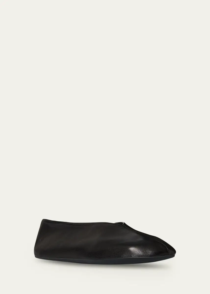 The Row Stella Leather Slippers | Thumbnail 2 The Row Stella Leather Slippers | Thumbnail 2