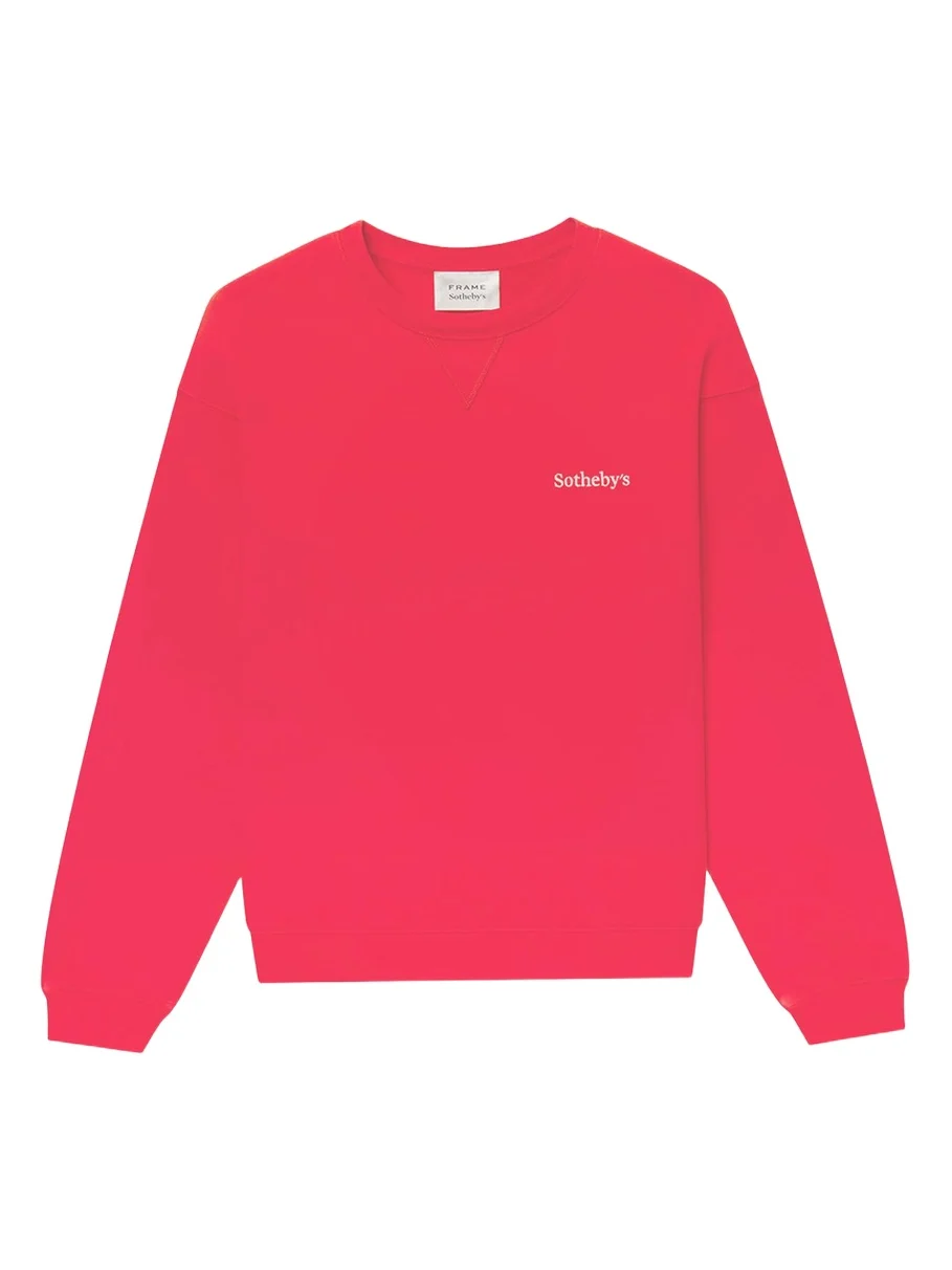 Frame x Sotheby's Cotton Crewneck Sweatshirt