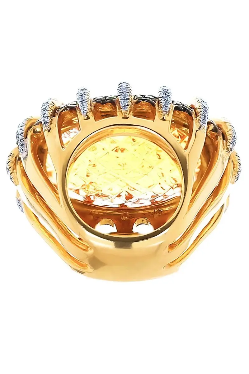 TONY DUQUETTE Citrine Tsavorite Diamond Ring | Thumbnail 6