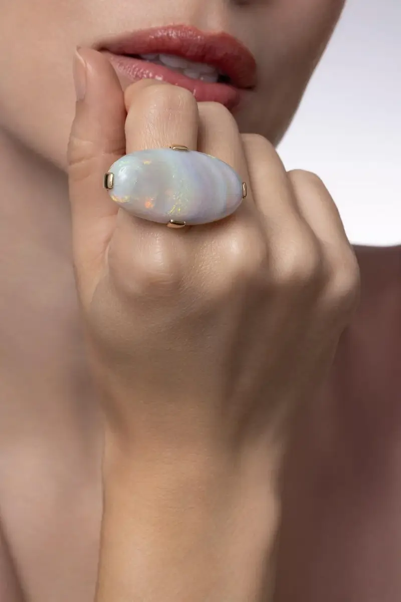 TONY DUQUETTE Opal Blue Ziron Ring | Thumbnail 2 TONY DUQUETTE Opal Blue Ziron Ring | Thumbnail 2