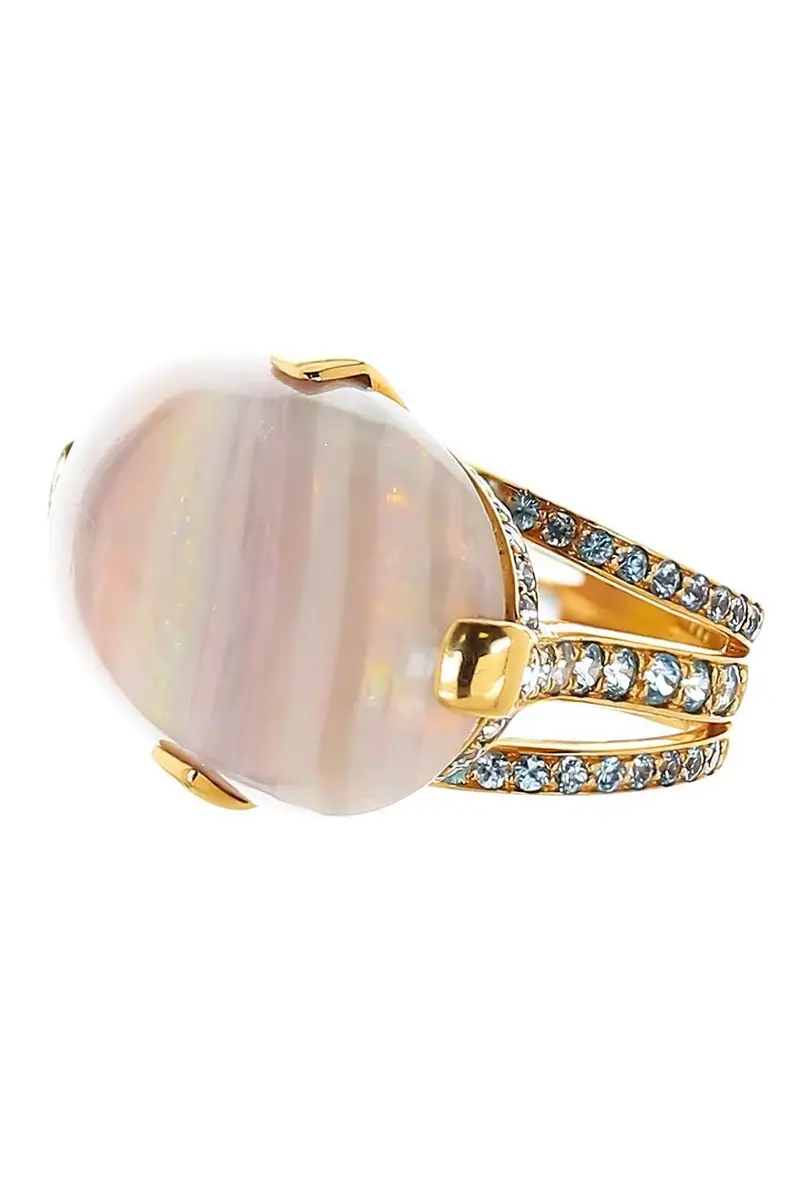 TONY DUQUETTE Opal Blue Ziron Ring | Thumbnail 5 TONY DUQUETTE Opal Blue Ziron Ring | Thumbnail 5