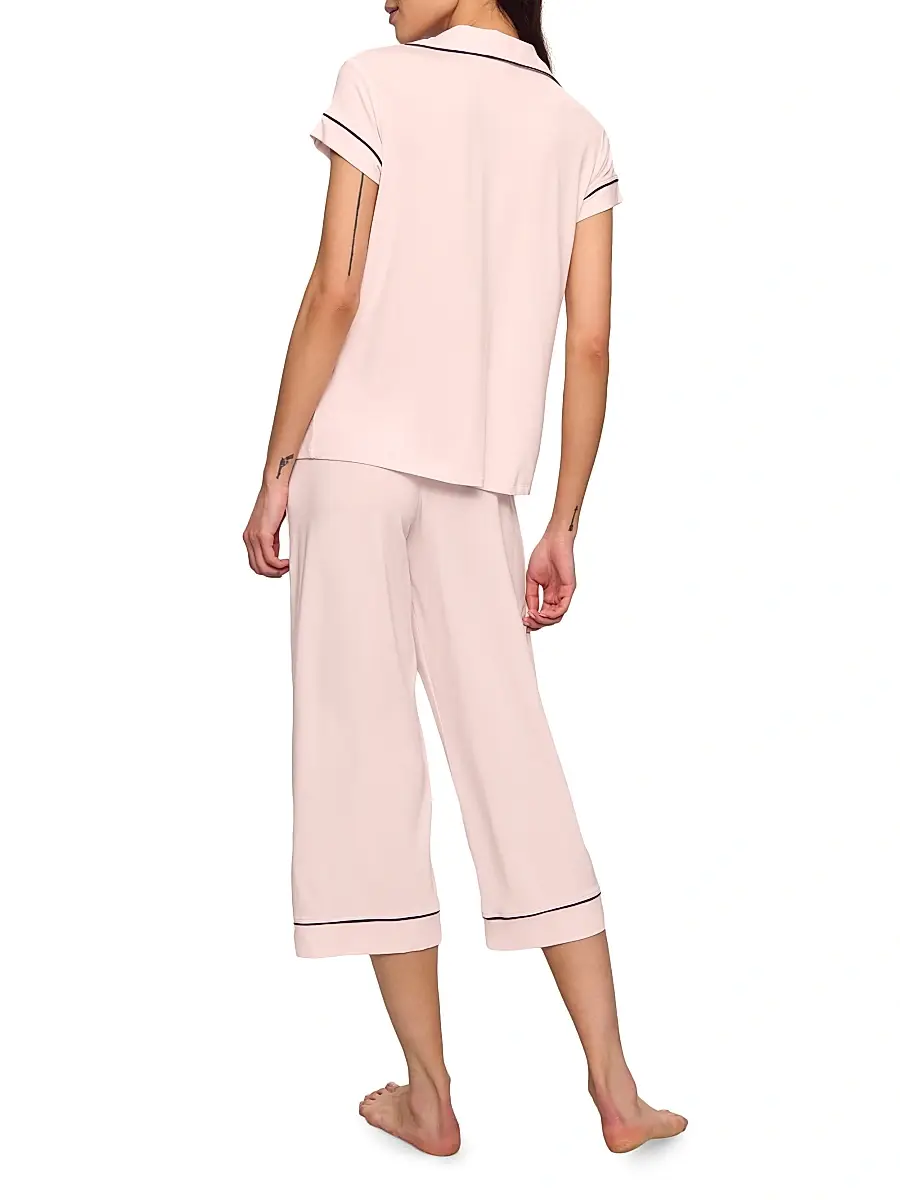 Eberjey Women's Gisele Cropped Pajama Set | Thumbnail 4 Eberjey Women's Gisele Cropped Pajama Set | Thumbnail 4