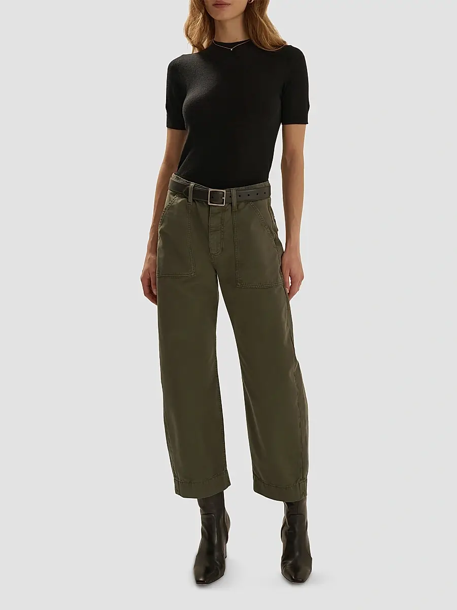 Favorite Daughter Women's The Major Barrel-Leg Pants | Thumbnail 2