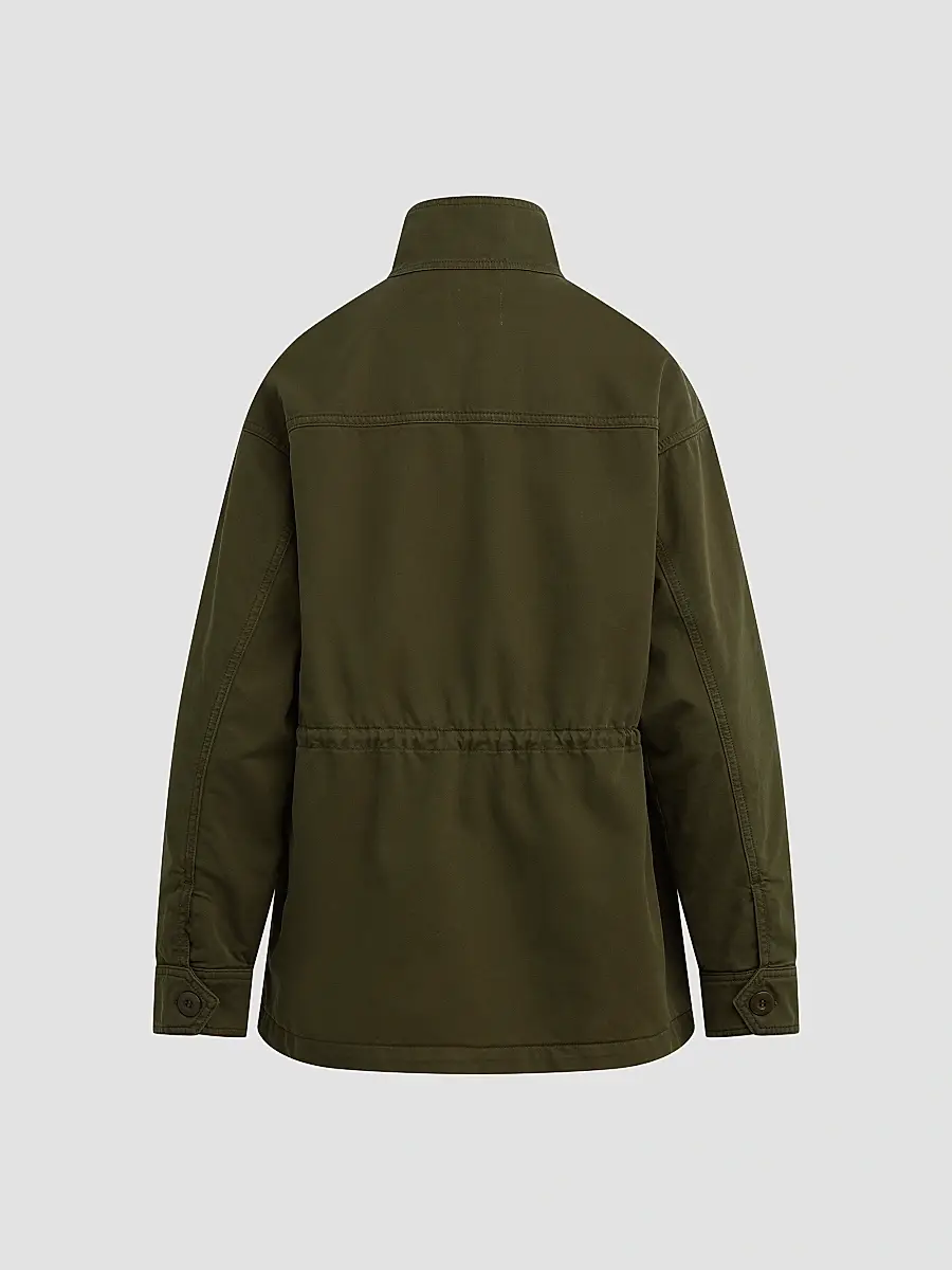 Favorite Daughter Women's The Major Cotton Funnel-Neck Jacket | Thumbnail 6 Favorite Daughter Women's The Major Cotton Funnel-Neck Jacket | Thumbnail 6