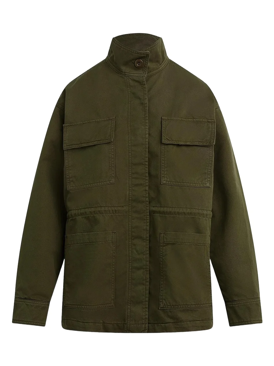 Favorite Daughter Women's The Major Cotton Funnel-Neck Jacket