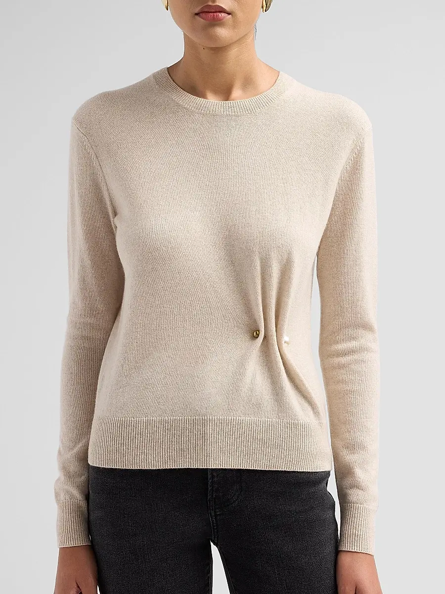 Veronica Beard Women's Frankie Wool-Cashmere Pullover Sweater | Thumbnail 5 Veronica Beard Women's Frankie Wool-Cashmere Pullover Sweater | Thumbnail 5