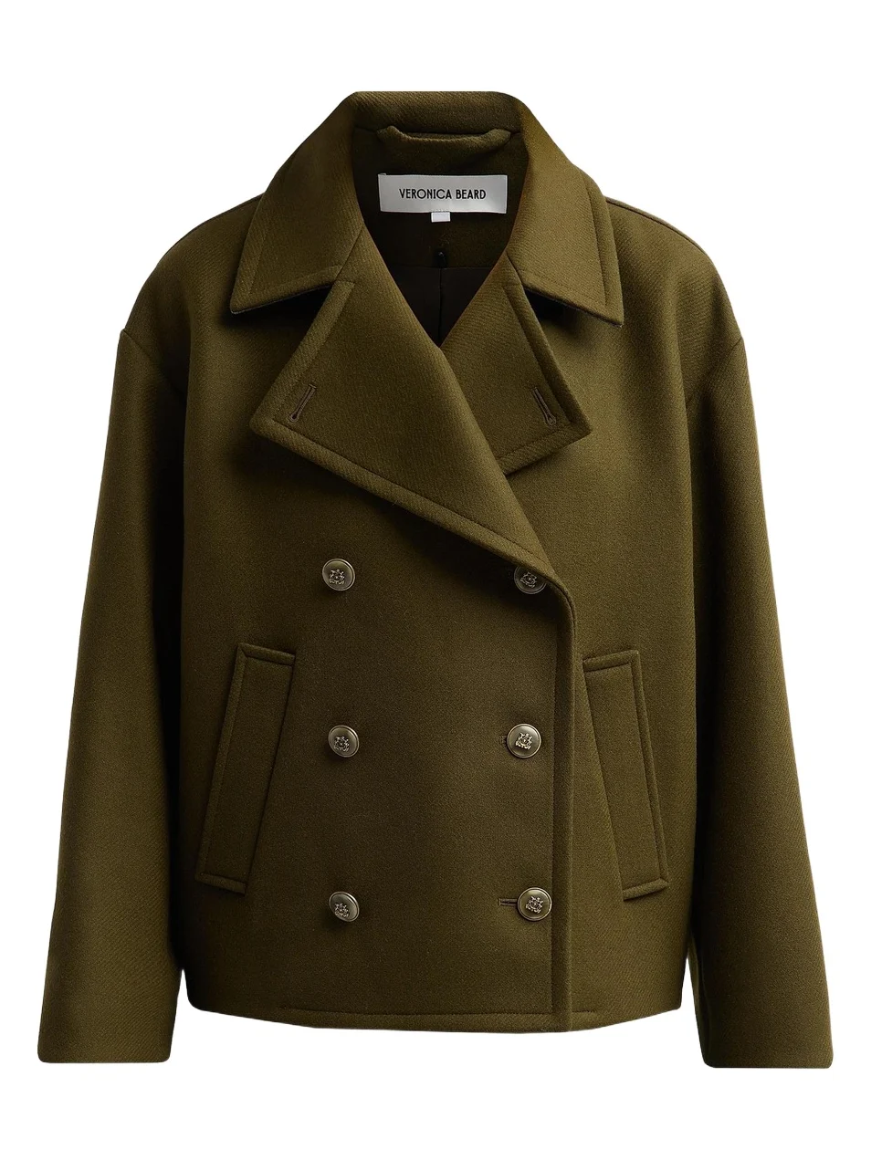 Veronica Beard Women's Franklin Virgin Wool-Blend Double-Breasted Coat
