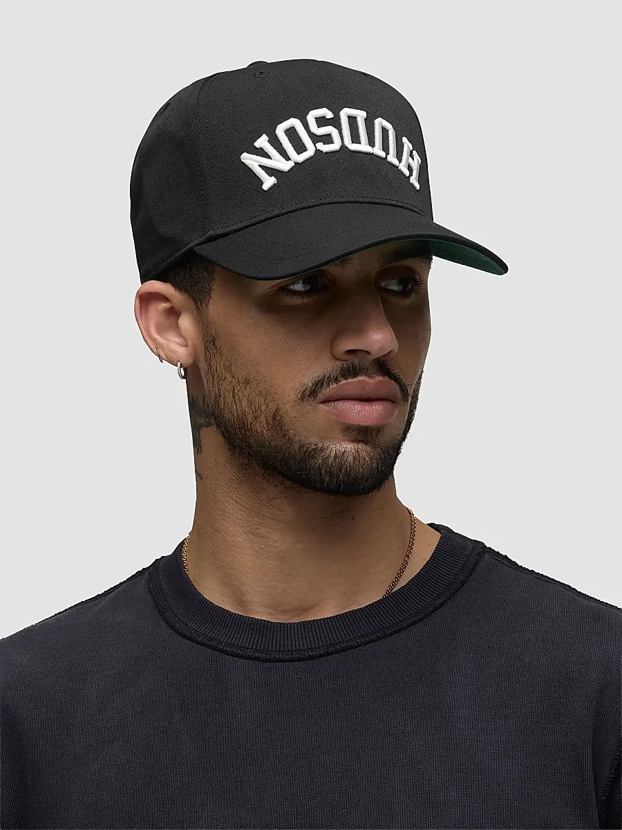 Hudson Jeans Men's Embroidered Reverse Logo Baseball Cap | Thumbnail 2