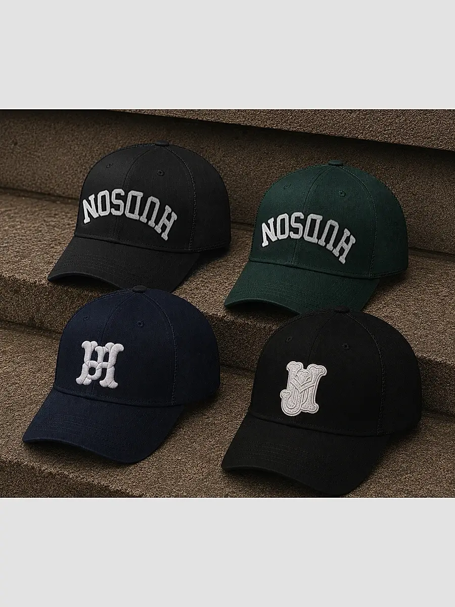 Hudson Jeans Men's Embroidered Reverse Logo Baseball Cap | Thumbnail 7