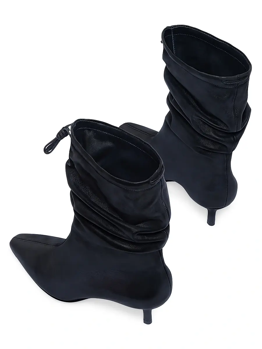 Bernardo 1946 Women's Mazzi 57MM Scrunch Suede Booties | Thumbnail 5 Bernardo 1946 Women's Mazzi 57MM Scrunch Suede Booties | Thumbnail 5