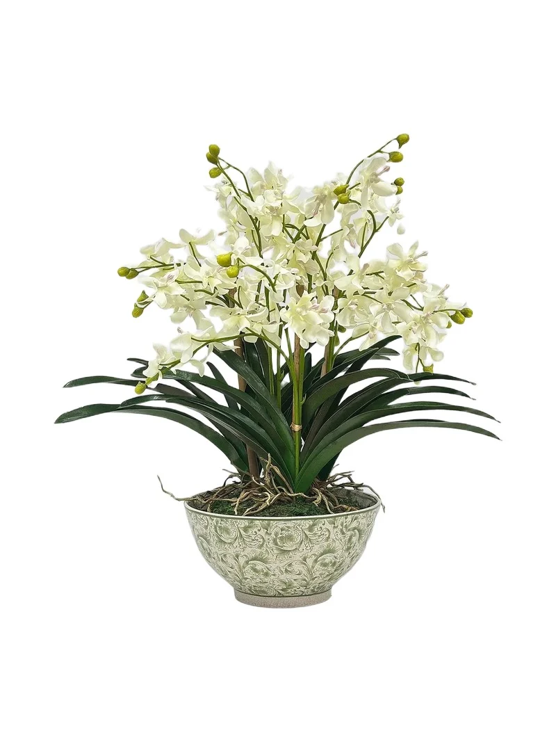 Winward Home Everyday Newness Refresh Faux Vanda Orchid Arrangement