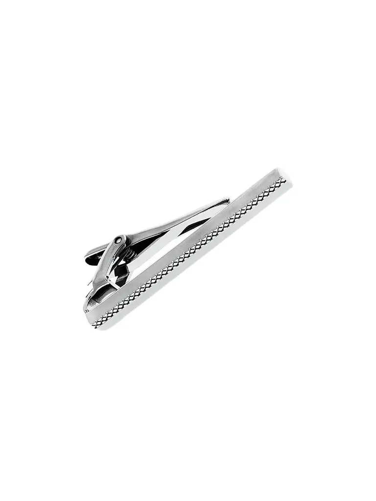 Tateossian Men's RT Zen Rhodium-Plated Tie Clip - Silver | Image 1 Tateossian Men's RT Zen Rhodium-Plated Tie Clip - Silver | Image 1
