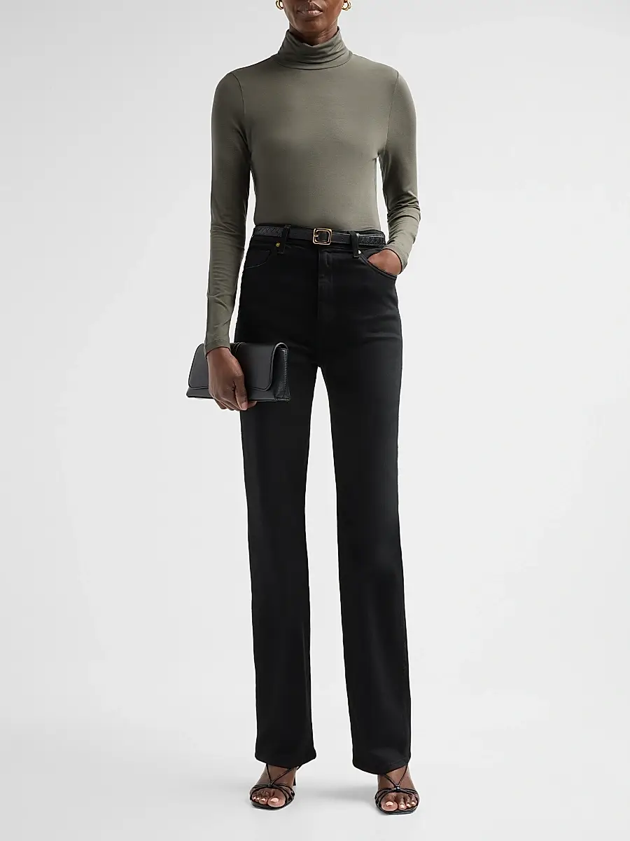 MAJESTIC FILATURES Women's Soft Touch Turtleneck Top | Thumbnail 2