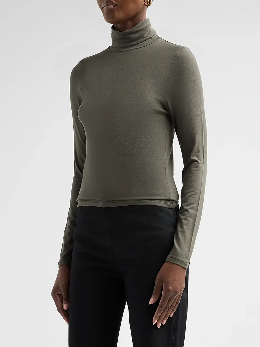 MAJESTIC FILATURES Women's Soft Touch Turtleneck Top | Thumbnail 4