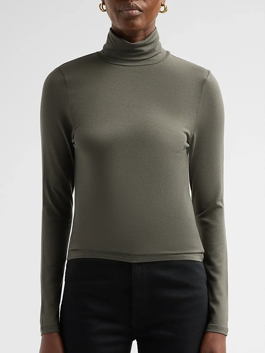 MAJESTIC FILATURES Women's Soft Touch Turtleneck Top | Thumbnail 5