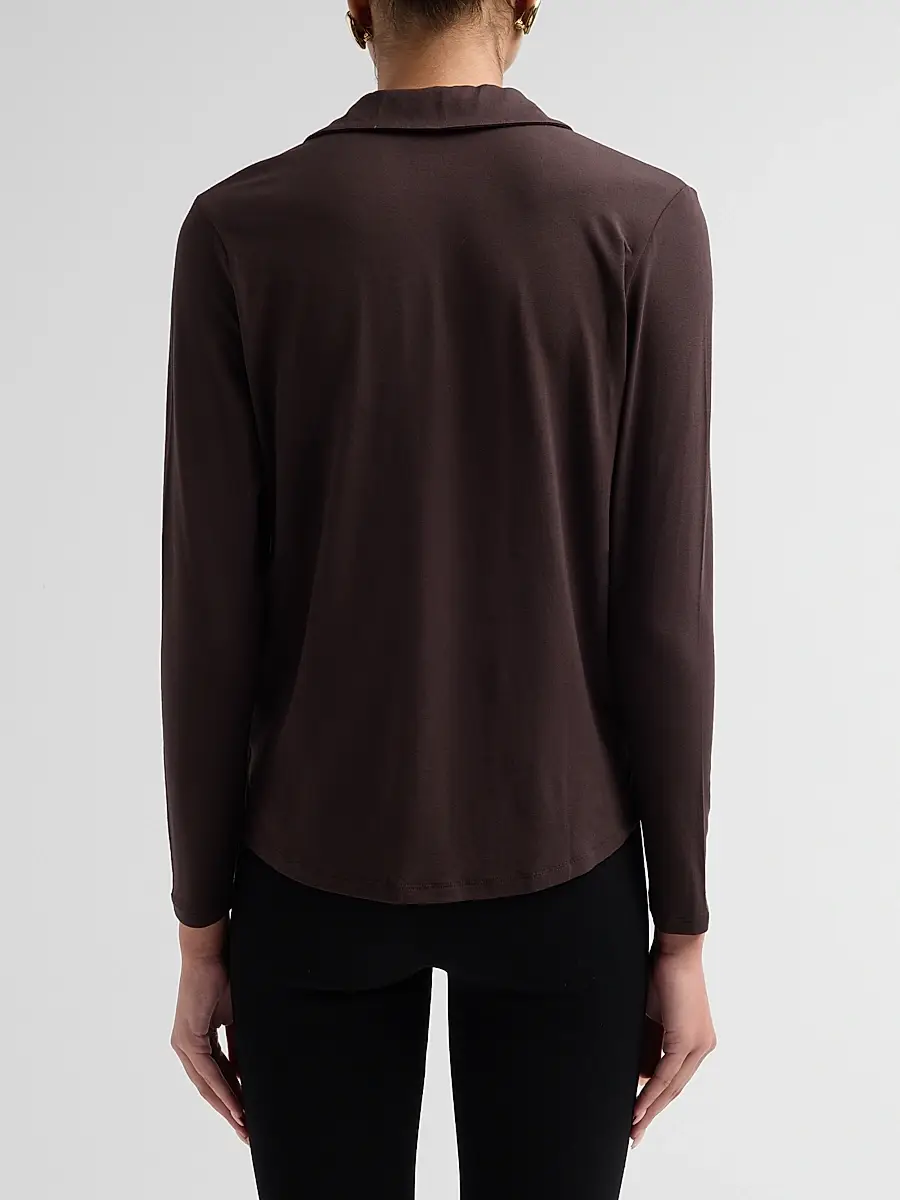 MAJESTIC FILATURES Women's Soft Touch Relaxed Button-Front Shirt | Thumbnail 3 MAJESTIC FILATURES Women's Soft Touch Relaxed Button-Front Shirt | Thumbnail 3