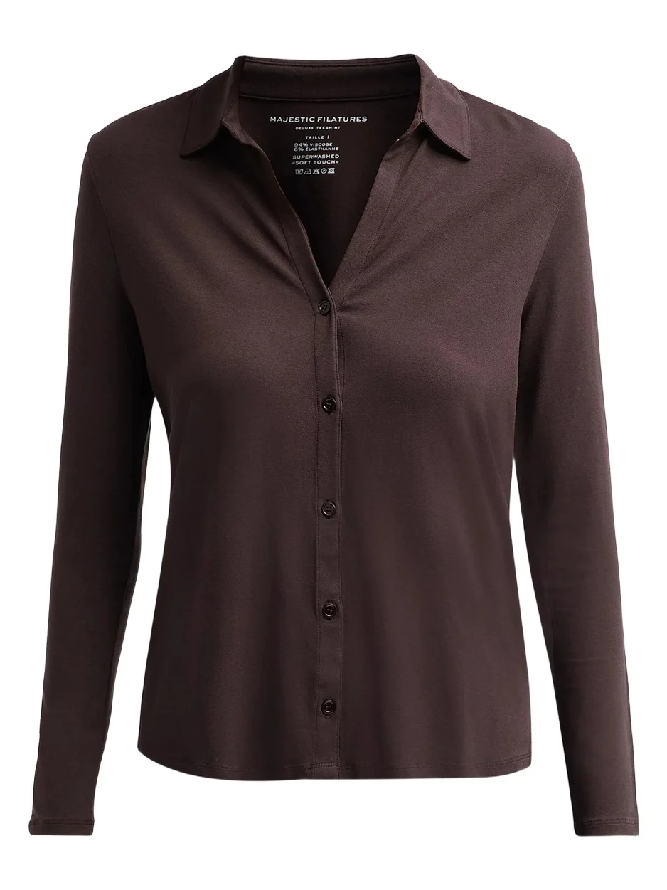 Women's Soft Touch Relaxed Button-Front Shirt Women's Soft Touch Relaxed Button-Front Shirt