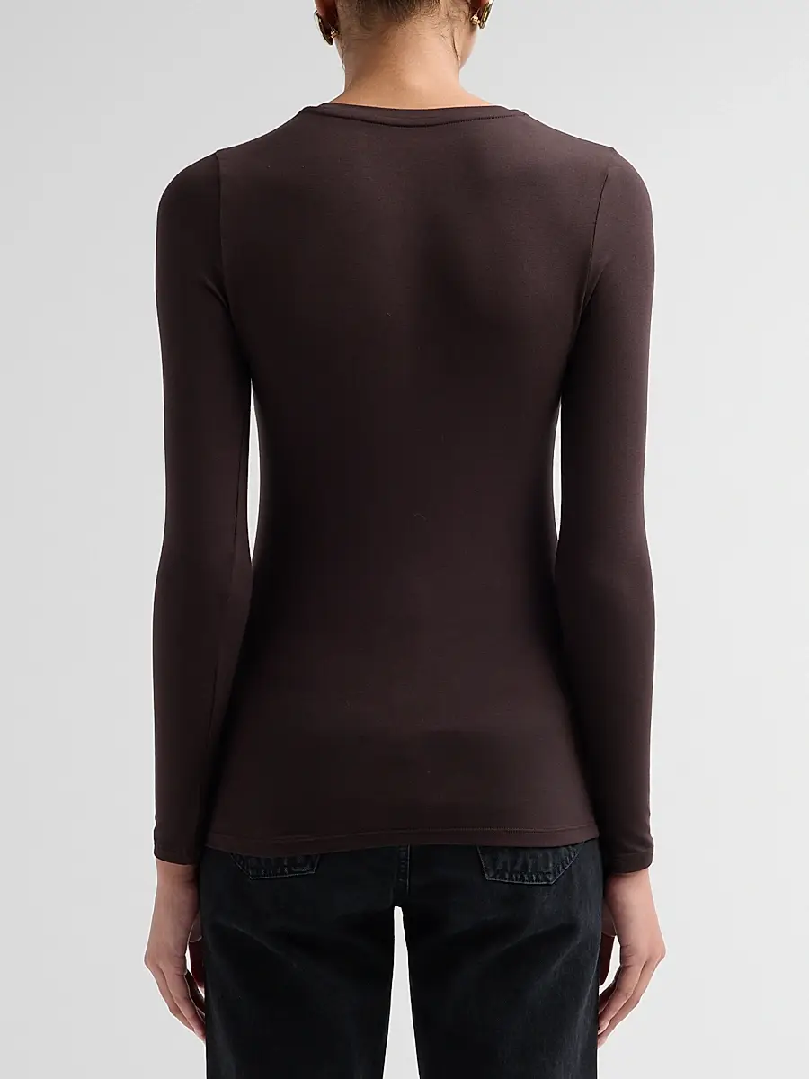 MAJESTIC FILATURES Women's Soft Touch Long-Sleeve Crewneck T-Shirt | Thumbnail 3