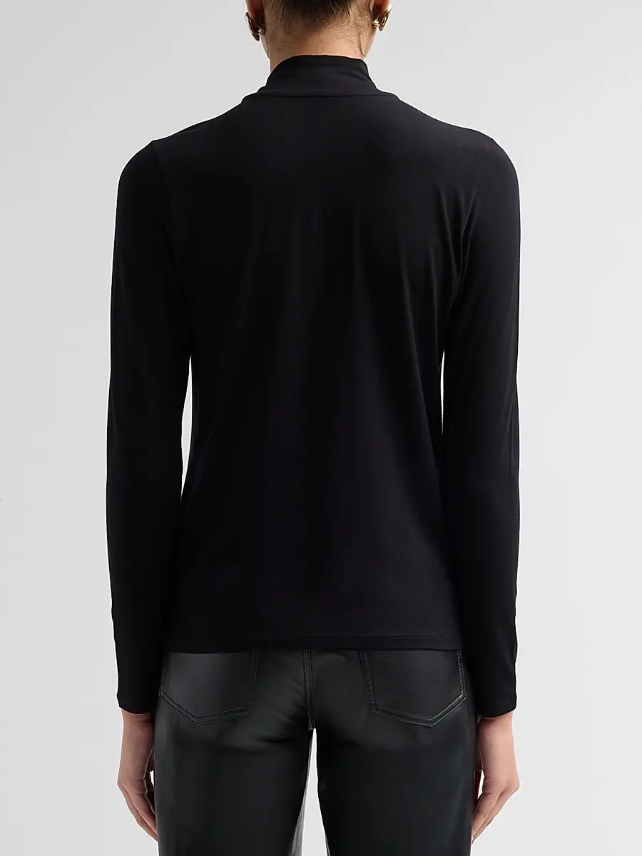 MAJESTIC FILATURES Women's Soft Touch Long-Sleeve Twist-Neck Top | Thumbnail 3 MAJESTIC FILATURES Women's Soft Touch Long-Sleeve Twist-Neck Top | Thumbnail 3