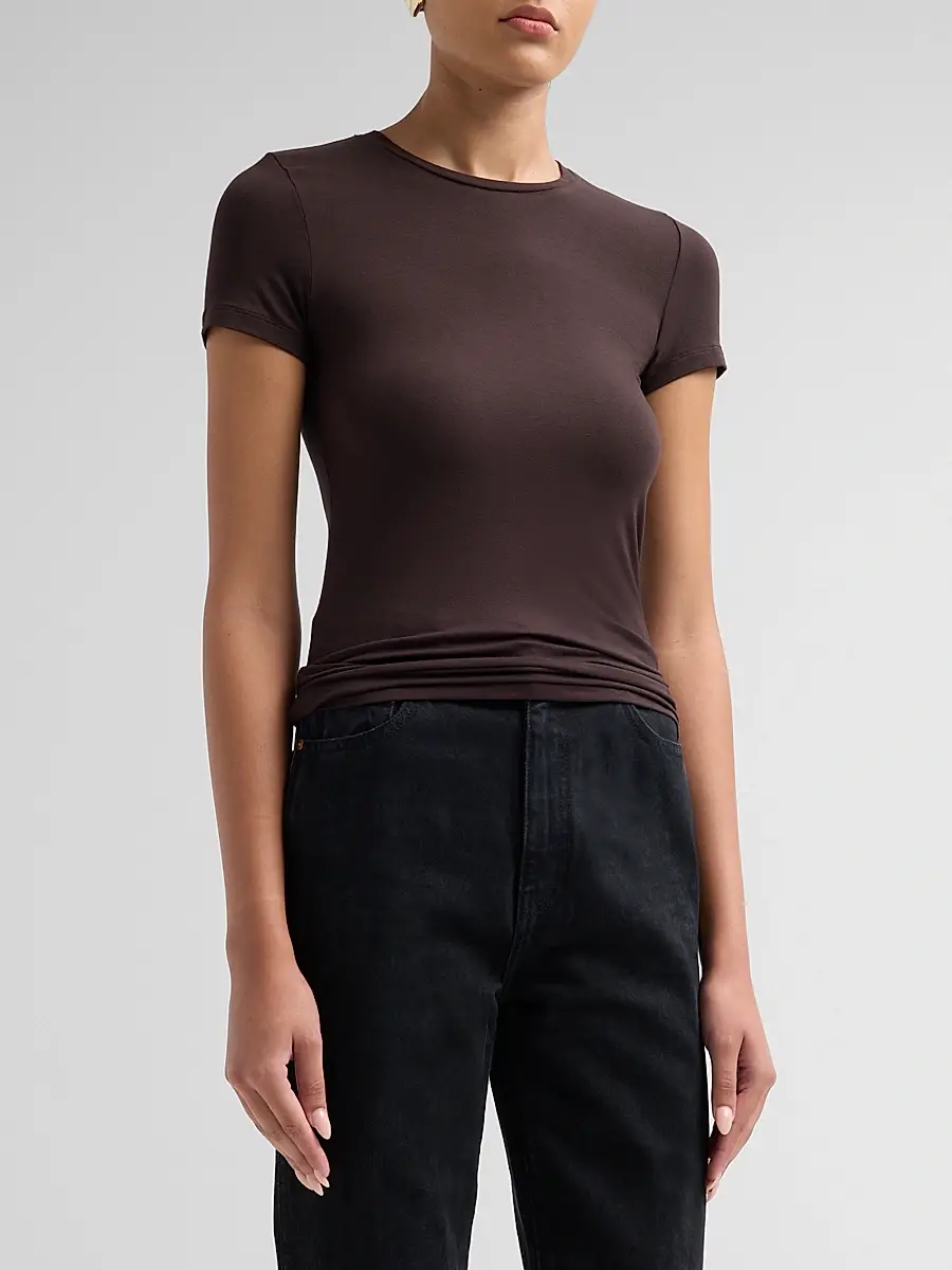 MAJESTIC FILATURES Women's Soft Touch Short-Sleeve Crewneck T-Shirt | Thumbnail 4