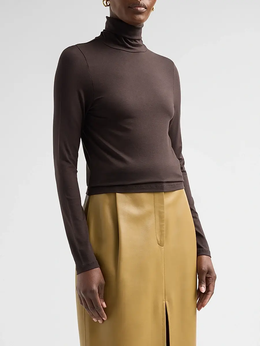 MAJESTIC FILATURES Women's Soft Touch Turtleneck Top | Thumbnail 4 MAJESTIC FILATURES Women's Soft Touch Turtleneck Top | Thumbnail 4