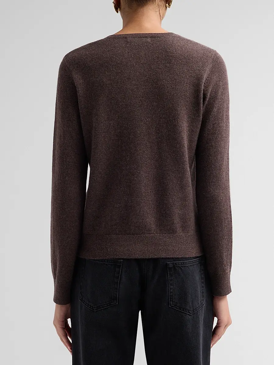 MAJESTIC FILATURES Women's Cashmere Crewneck Cardigan | Thumbnail 3