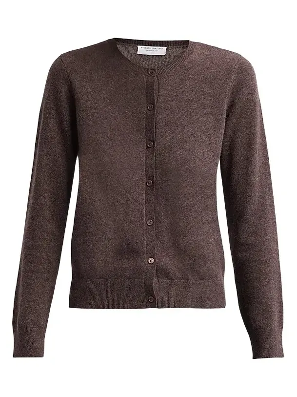 Women's Cashmere Crewneck Cardigan Women's Cashmere Crewneck Cardigan