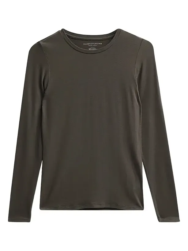 Women's Soft Touch Long-Sleeve Crewneck T-Shirt