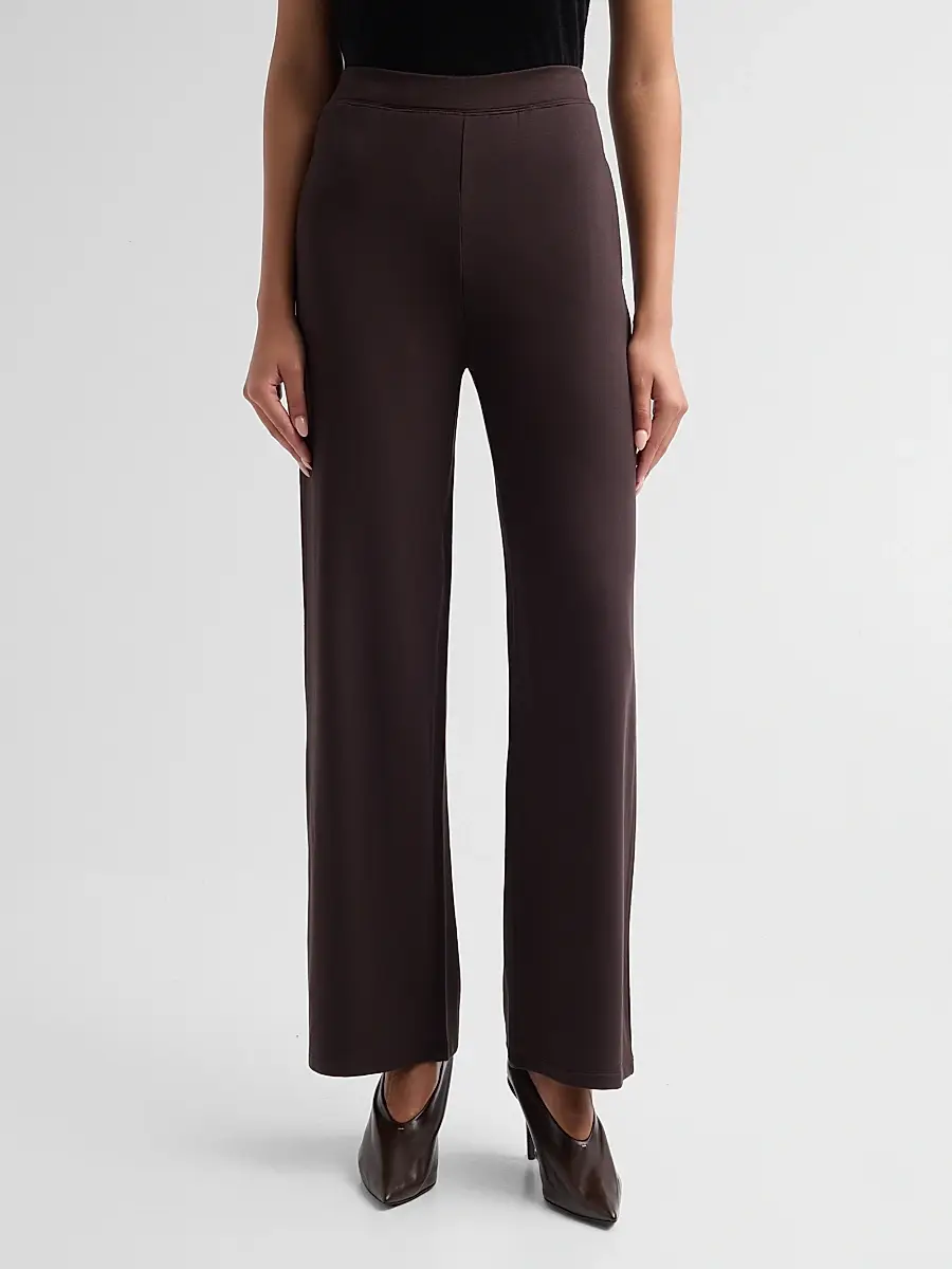 MAJESTIC FILATURES Women's French Terry Wide-Leg Pants | Thumbnail 4 MAJESTIC FILATURES Women's French Terry Wide-Leg Pants | Thumbnail 4