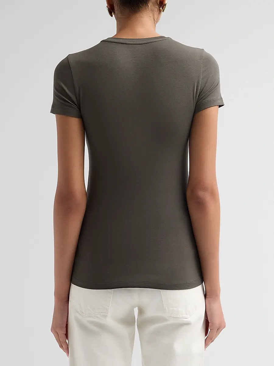 MAJESTIC FILATURES Women's Soft Touch Short-Sleeve Crewneck T-Shirt | Thumbnail 3