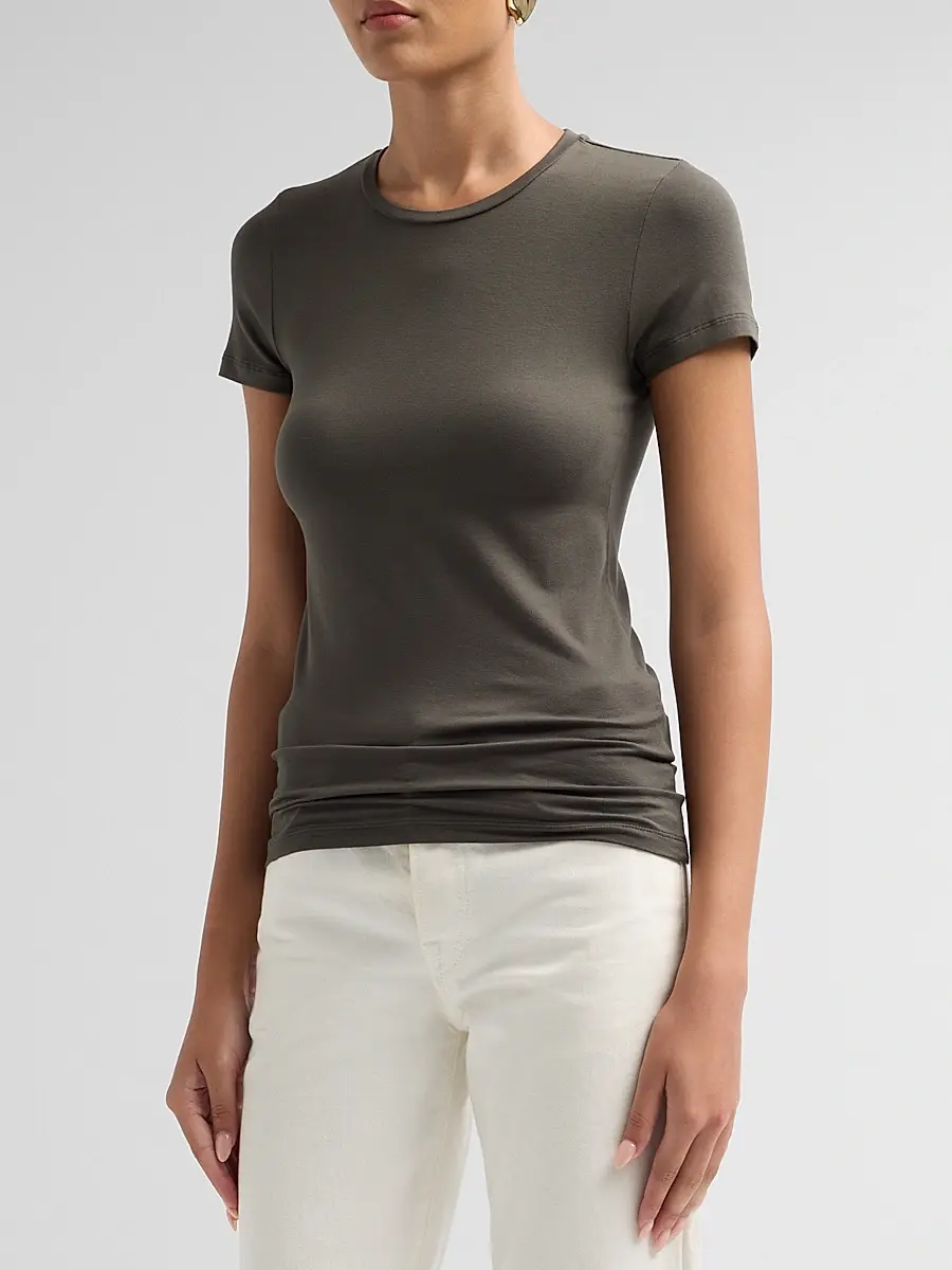 MAJESTIC FILATURES Women's Soft Touch Short-Sleeve Crewneck T-Shirt | Thumbnail 4