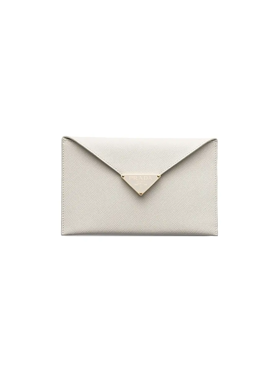 Prada Women's Saffiano Leather Envelope Clutch