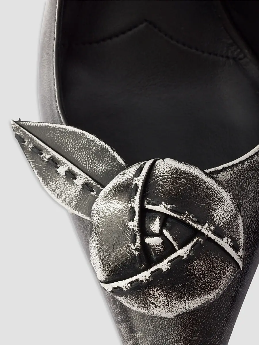 Prada Women's Leather Slingback Pumps | Thumbnail 4