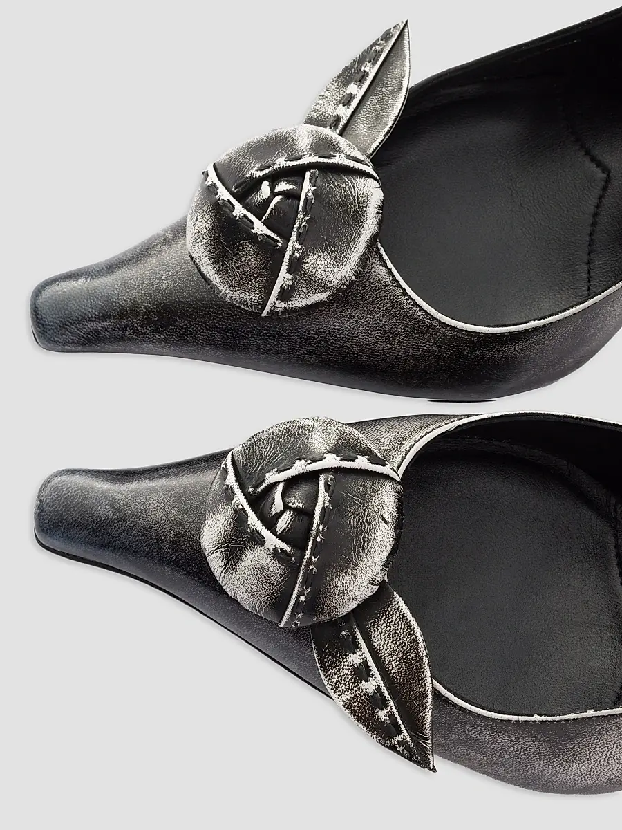 Prada Women's Leather Slingback Pumps | Thumbnail 5