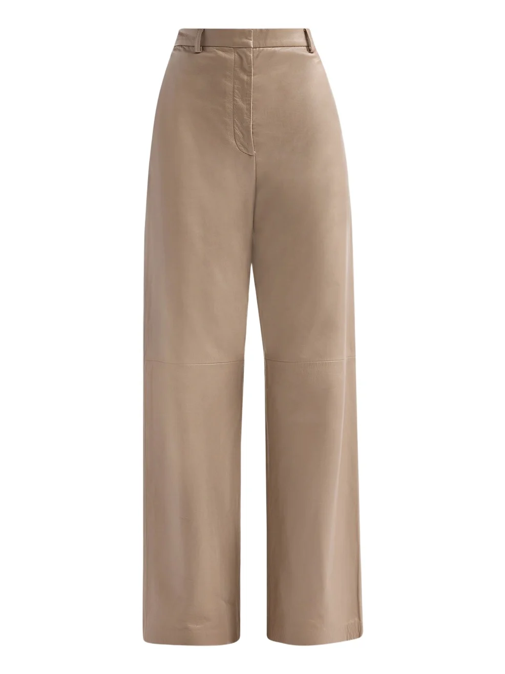 Women's Leather Wide-Leg Pants
