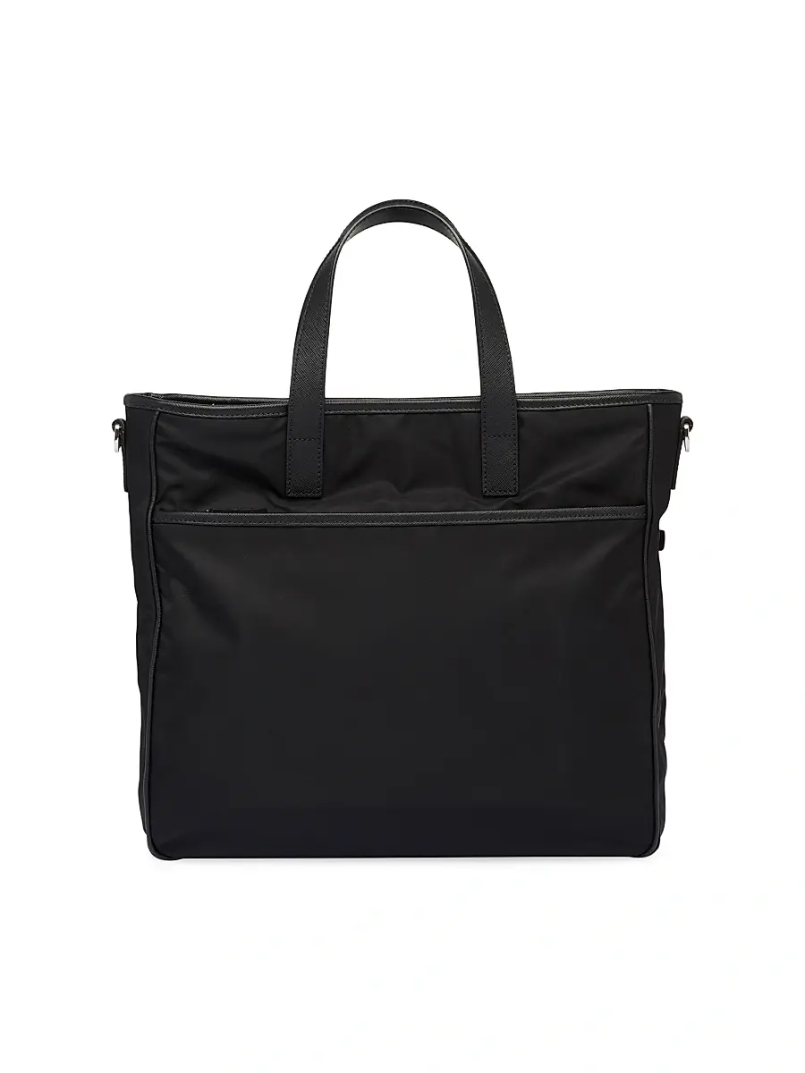 Prada Men's Re-Nylon and Saffiano Leather Tote Bag | Thumbnail 5 Prada Men's Re-Nylon and Saffiano Leather Tote Bag | Thumbnail 5