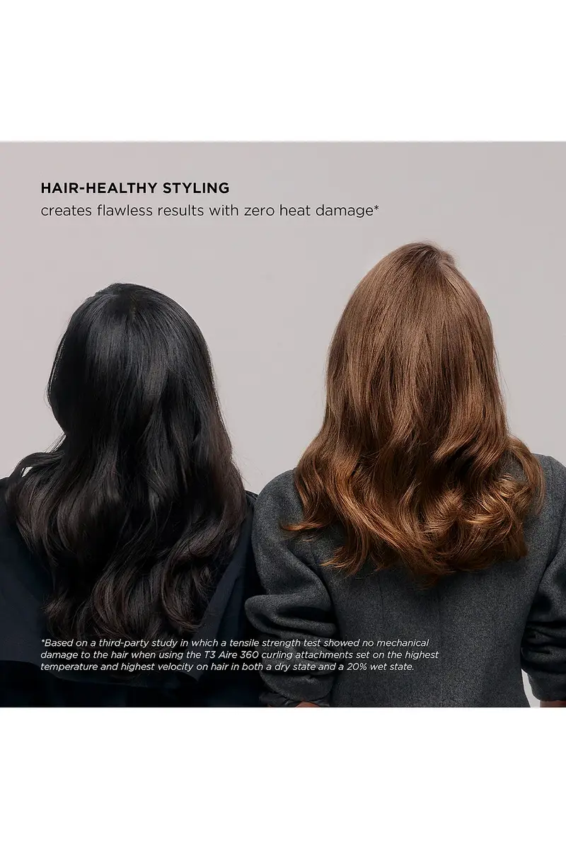 T3 Aire 360 Air Styler Blowout Kit With Dual Voltage And Ceramic Curling Attachments | Thumbnail 7 T3 Aire 360 Air Styler Blowout Kit With Dual Voltage And Ceramic Curling Attachments | Thumbnail 7