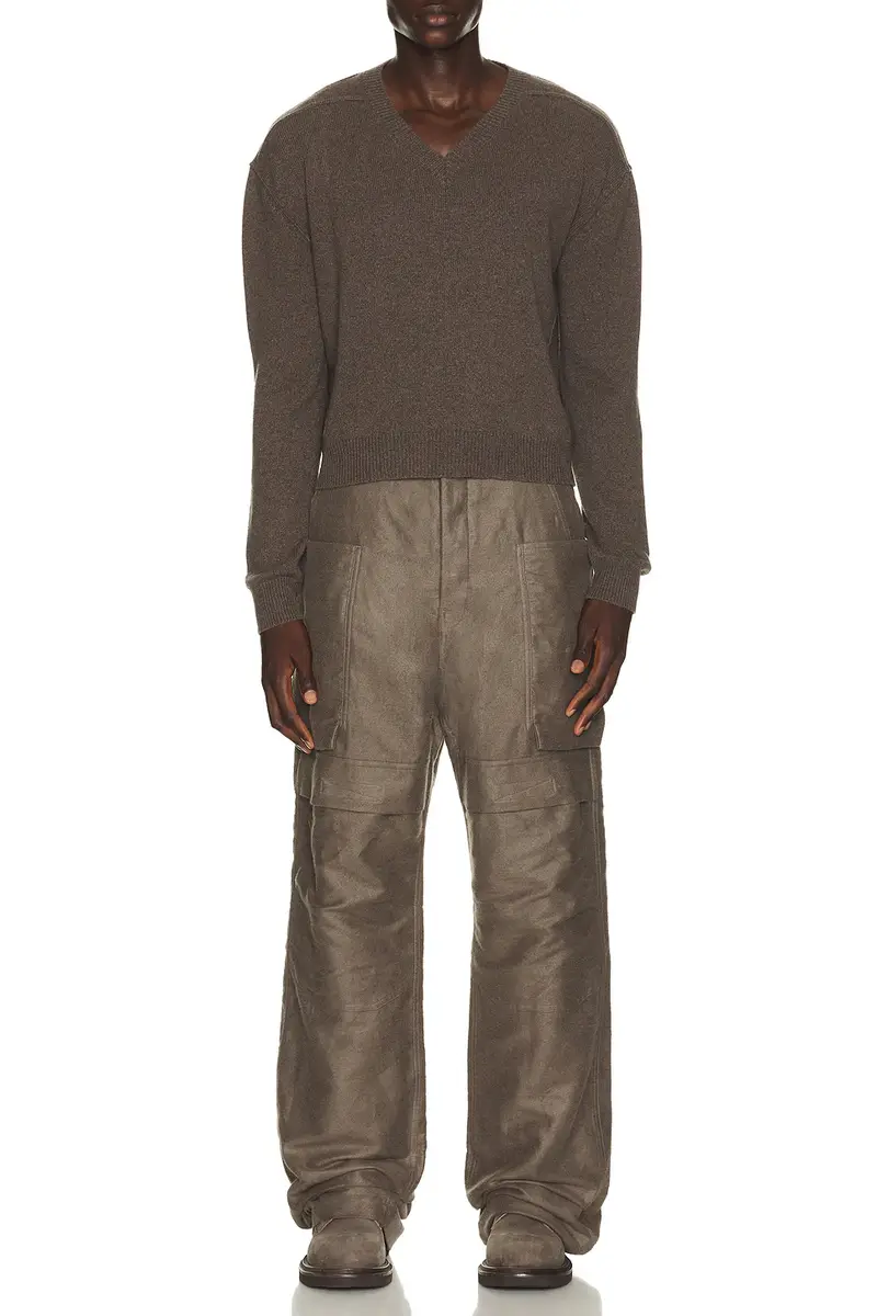 Rick Owens Tommy V Neck Sweater | Thumbnail 3