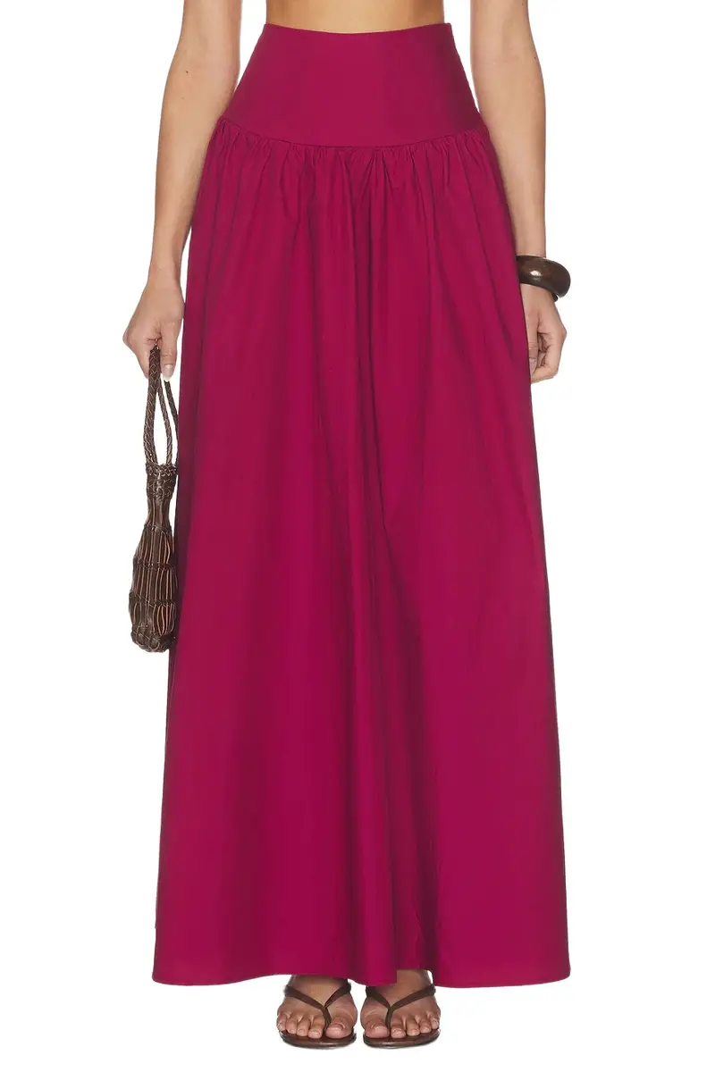 Poplin Drop Waist Skirt