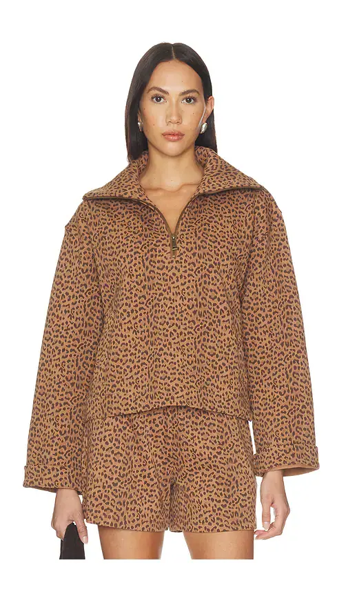 THE UPSIDE Javan Jones Quarter Zip Sweater | Image 1 THE UPSIDE Javan Jones Quarter Zip Sweater | Image 1