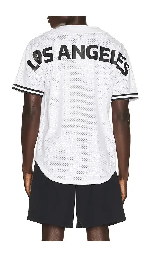 Mitchell & Ness NBA Los Angeles Lakers Monochrome Mesh Shirt | Thumbnail 2 Mitchell & Ness NBA Los Angeles Lakers Monochrome Mesh Shirt | Thumbnail 2