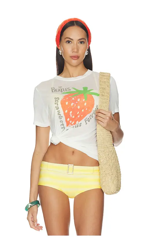 Junk Food The Beatles Strawberry Fields Tee | Image 1 Junk Food The Beatles Strawberry Fields Tee | Image 1