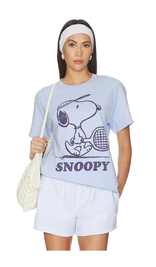 Junk Food Snoopy Tennis Tee | Image 1 Junk Food Snoopy Tennis Tee | Image 1