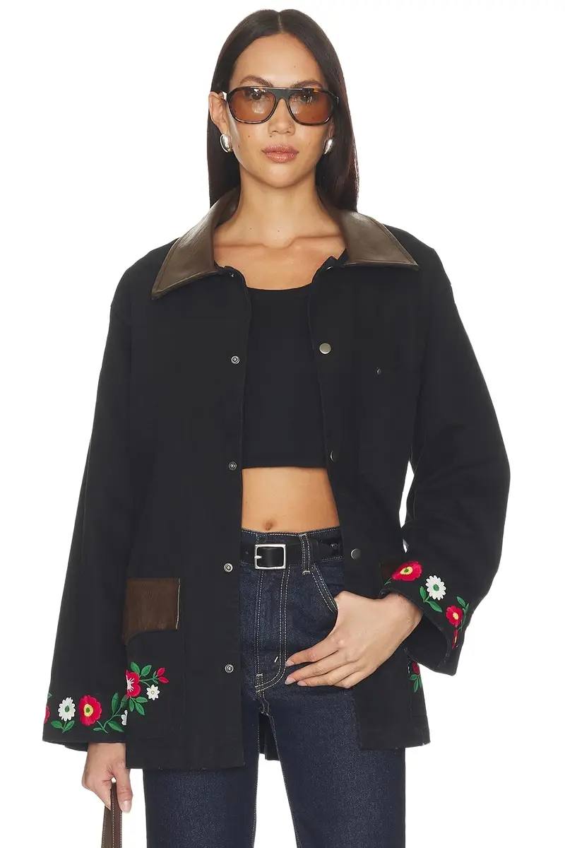 Found Canvas Embroidered Work Jacket