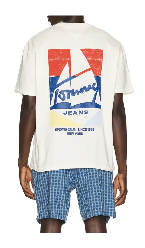 Tommy Jeans Relaxed Sailboat Tee | Image 1 Tommy Jeans Relaxed Sailboat Tee | Image 1